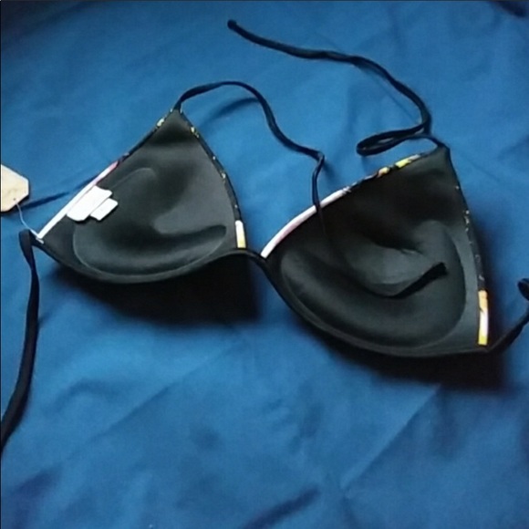 Mudd Molded Padded Pushup Triangle Halter PalmTop - Picture 5 of 6